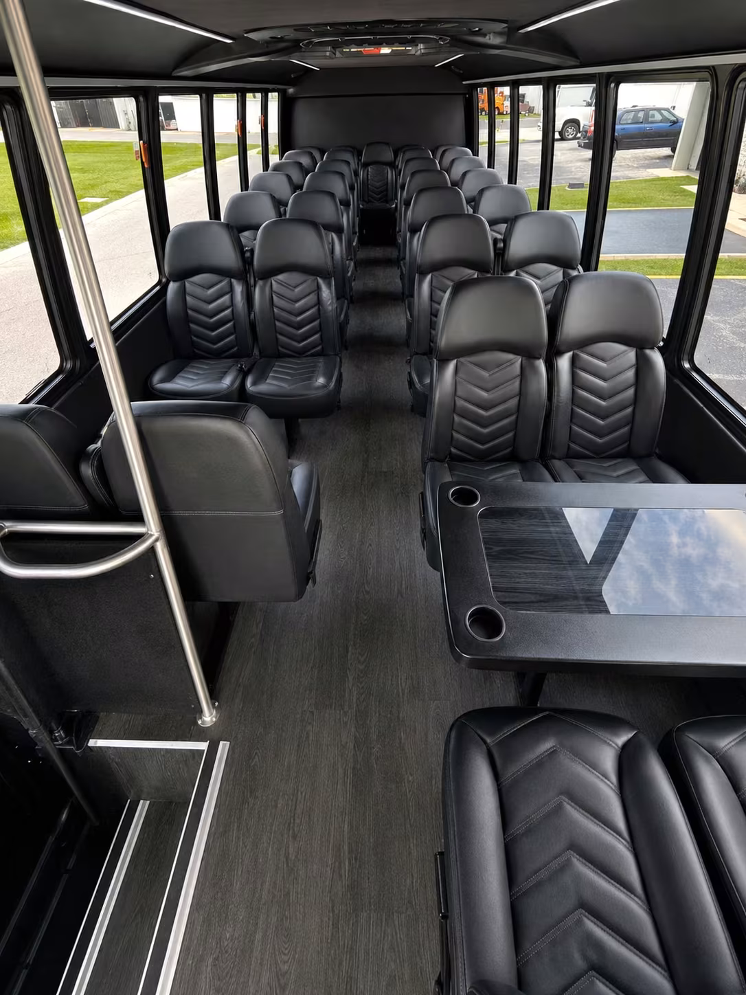 15 passenger minibus inside