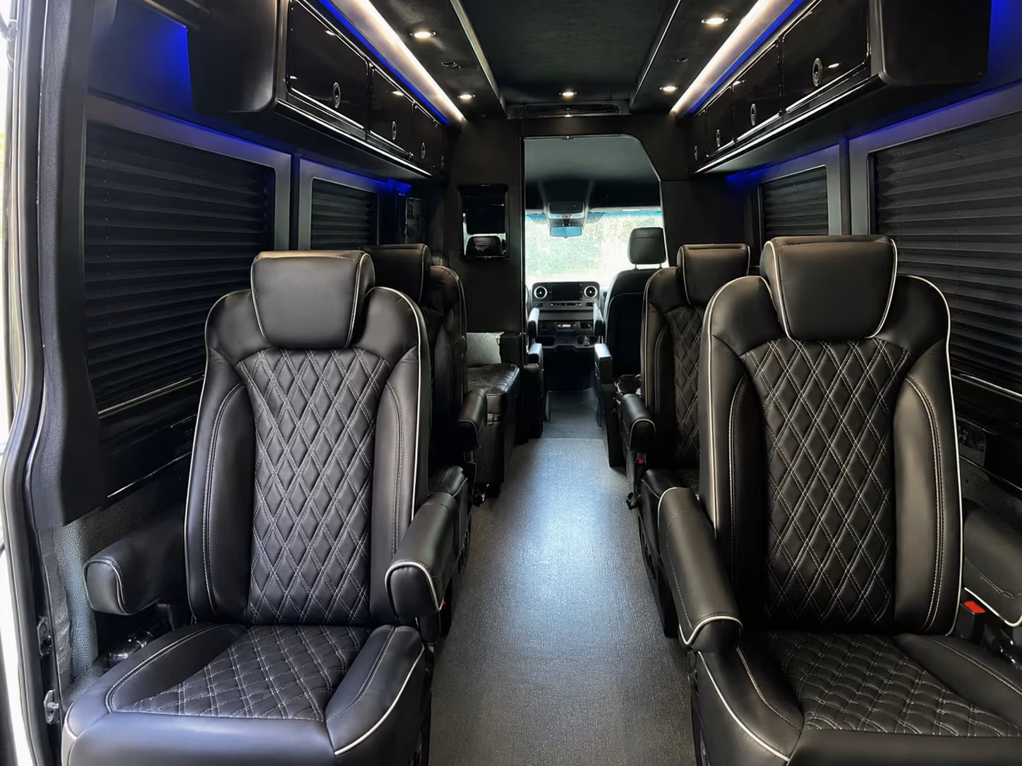 sprinter van and minibus rentals for long distance trips in stockton