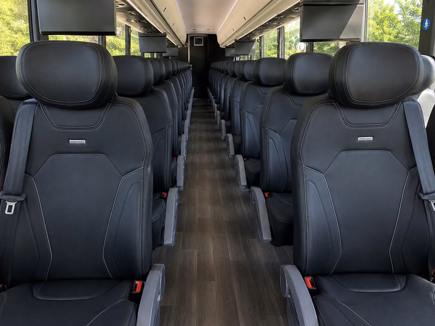 stockton charter bus interior