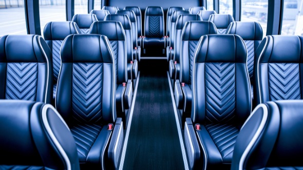 stockton 25 passenger minibus inside