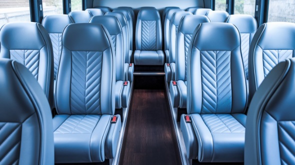 stockton 30 passenger minibus inside
