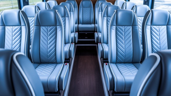 stockton 35 passenger minibus inside