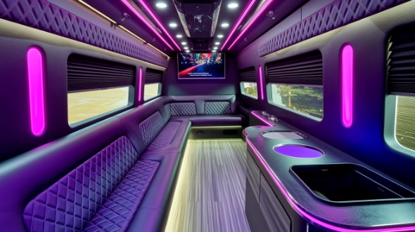 stockton party bus rental inside